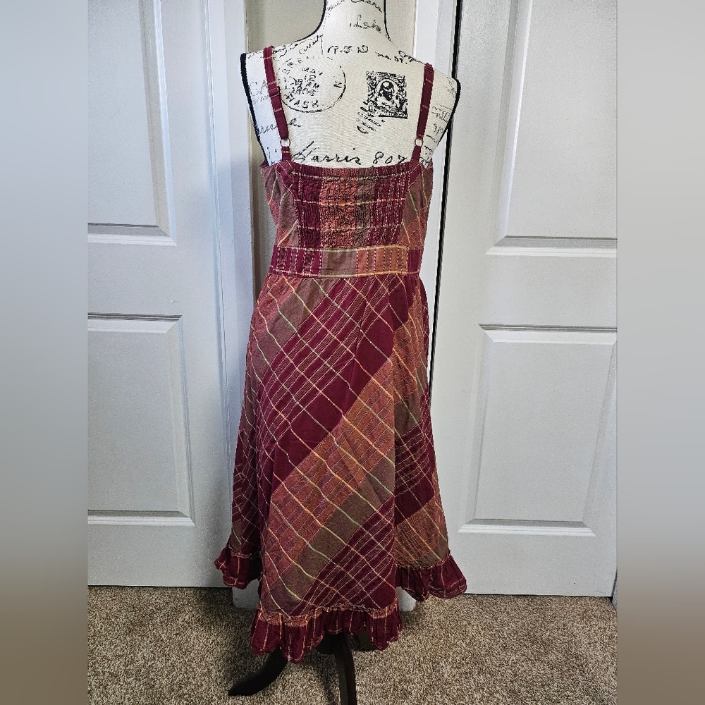 APT.9 Burgandy Sun Dress Size 12 - Picture 2 of 8